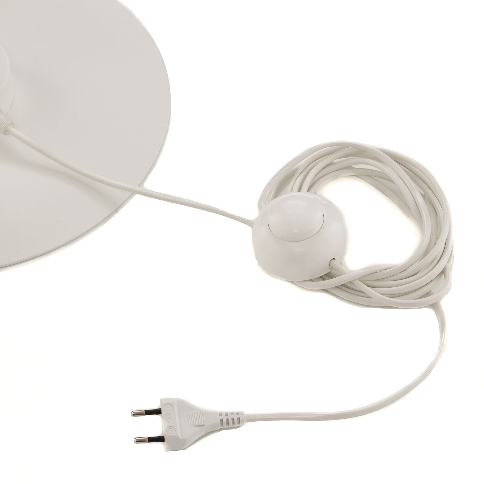 Lampa stojąca Gama 3 biała trzy szklane kule