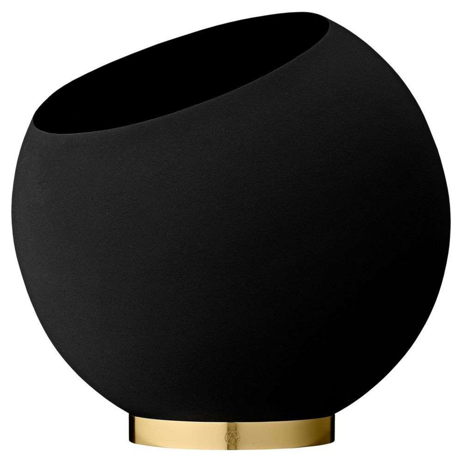 Globe Ghiveci Pentru Plante Ø37xH32,3 Black/Gold - AYTM