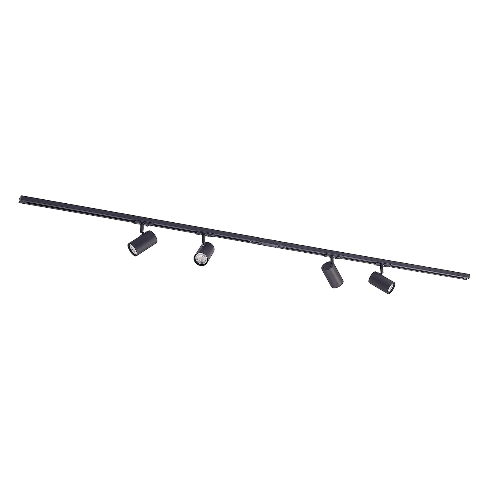 Lindby Linaro 1-fase-railsysteem 4-lamps zwart
