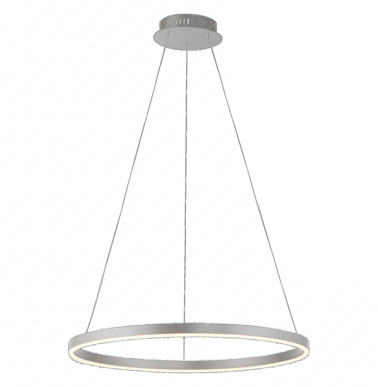 LED hanglamp Ritus, Ø 58,5cm, aluminium