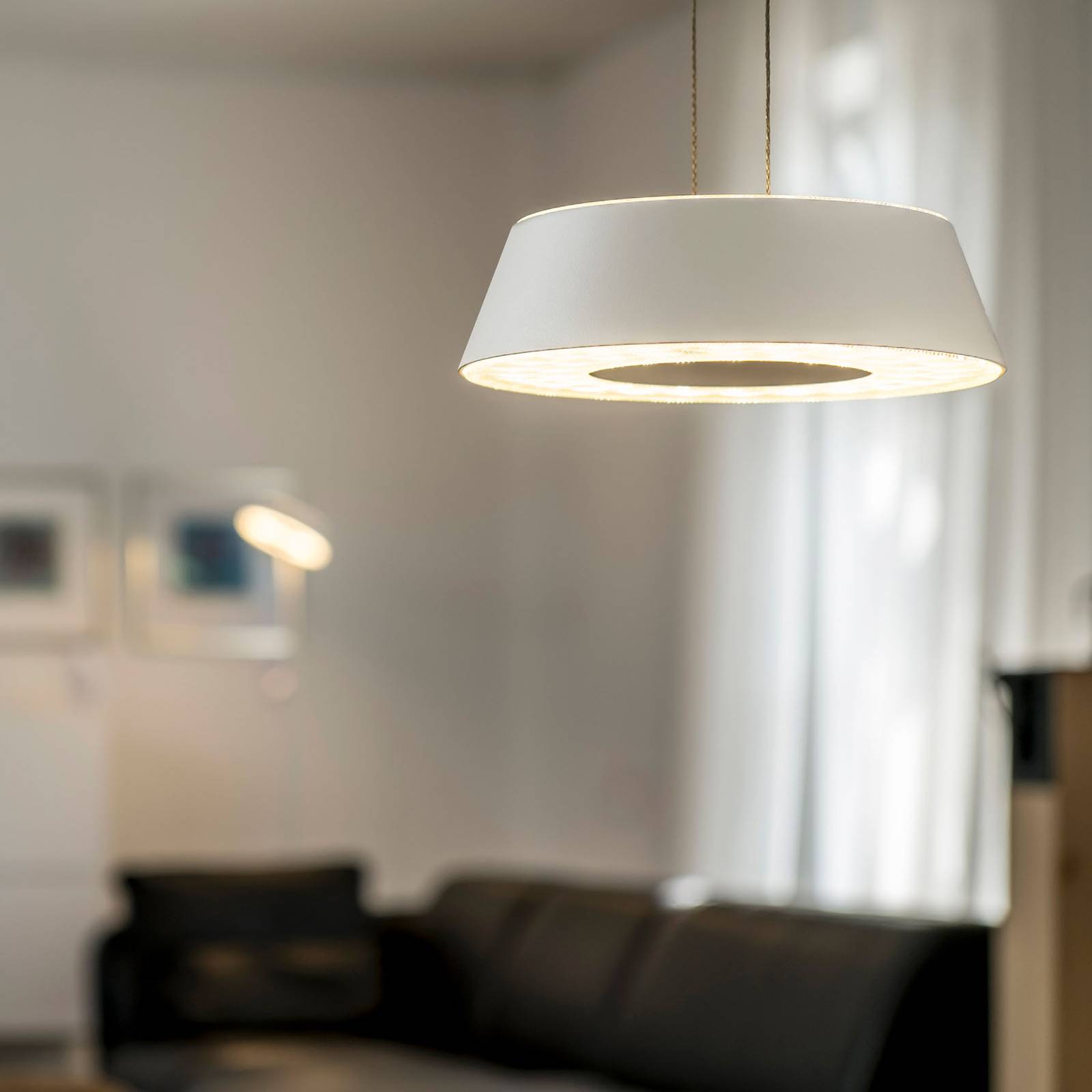 OLIGO Glance lampa wisząca LED 1-punktowa biała