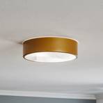 Cleo 300 ceiling light, IP54, Ø 30 cm gold
