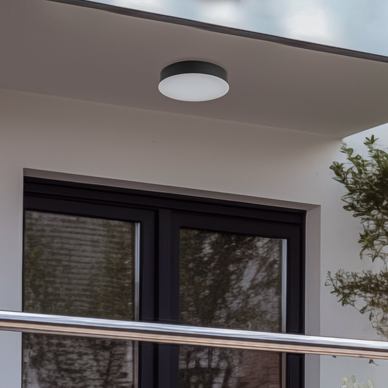 Lahja LED Buiten Plafondlamp IP65 Dark Grey - Lindby
