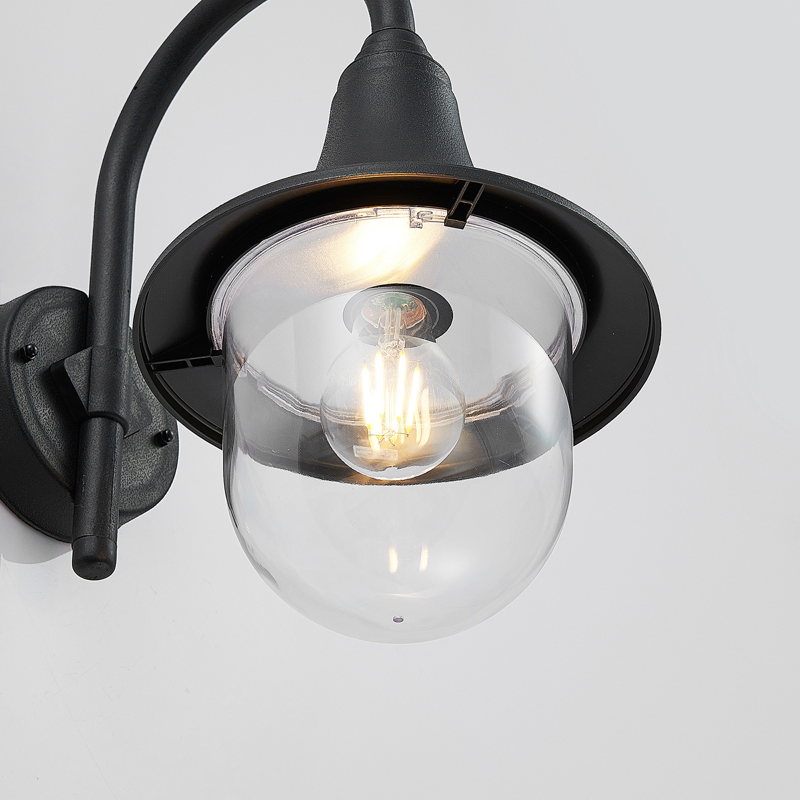 Nalevi Candeeiro de Parede Exterior Black - Lindby