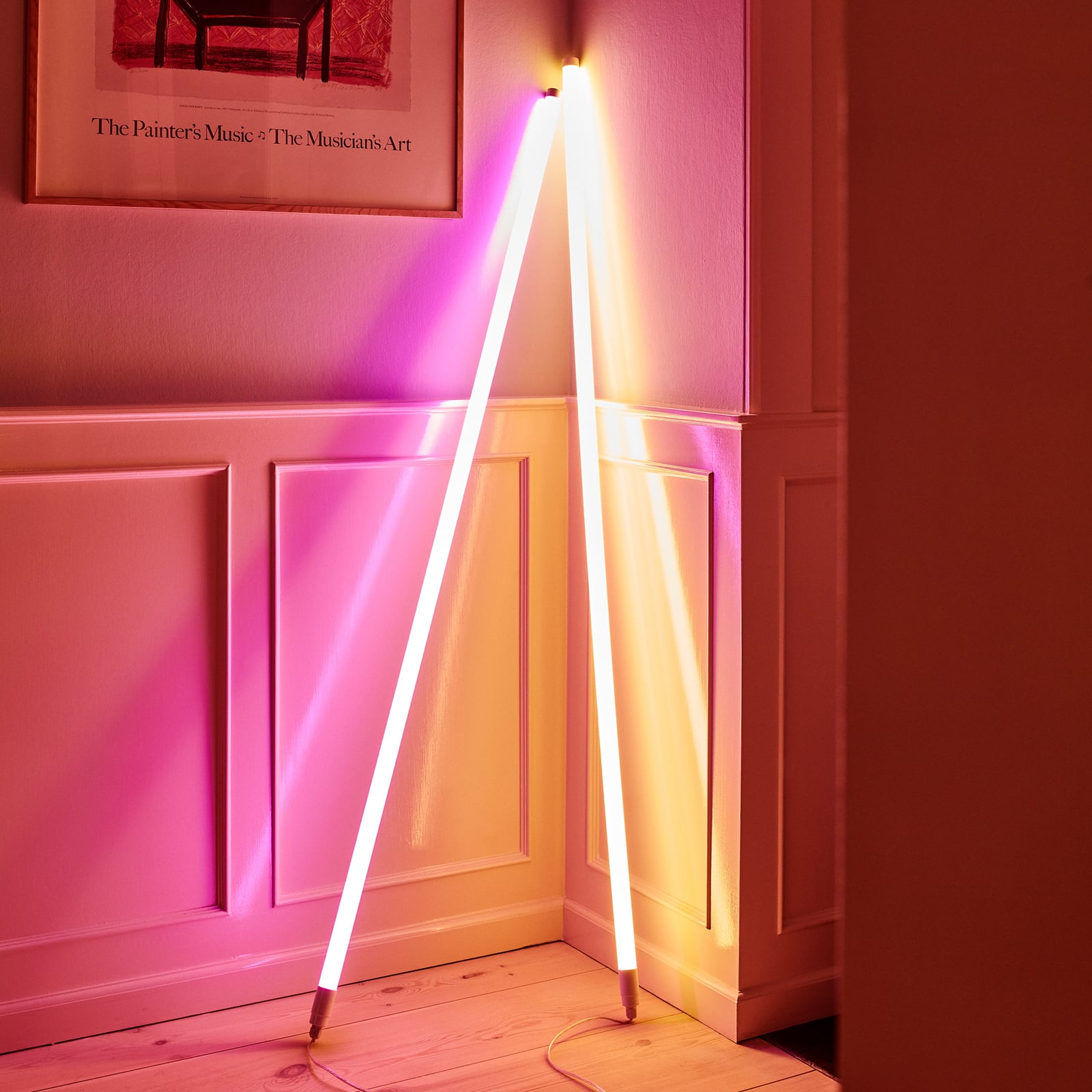HAY LED tube bulb, warm white, UK plug, PVC, 150 cm HAY LED tube bulb, warm white, UK plug, PVC, 150 cm