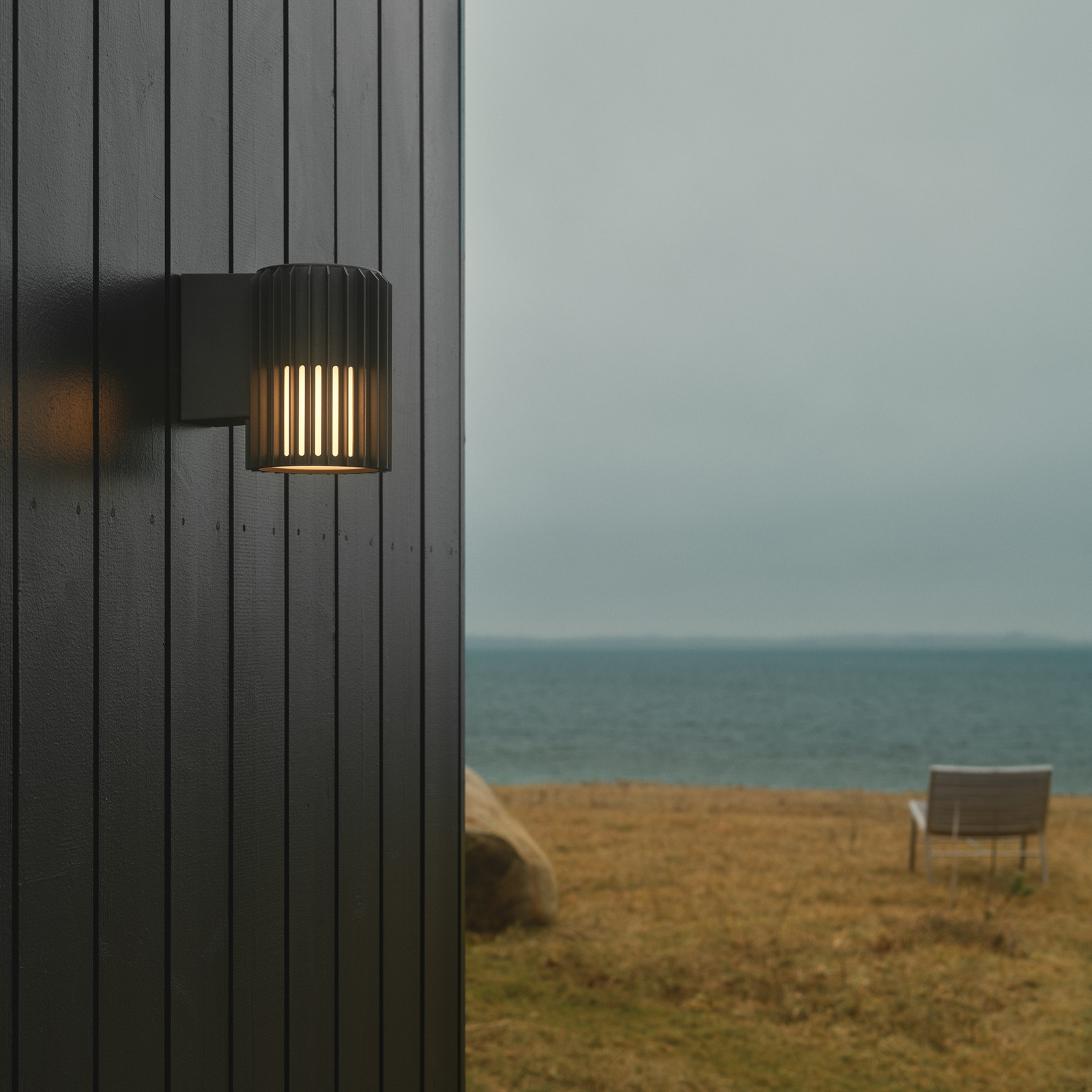 Aludra Seaside outdoor wall light, aluminium, anthracite