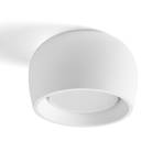 Mysia ceiling lamp, white, plaster, Ø 11 cm, GX53