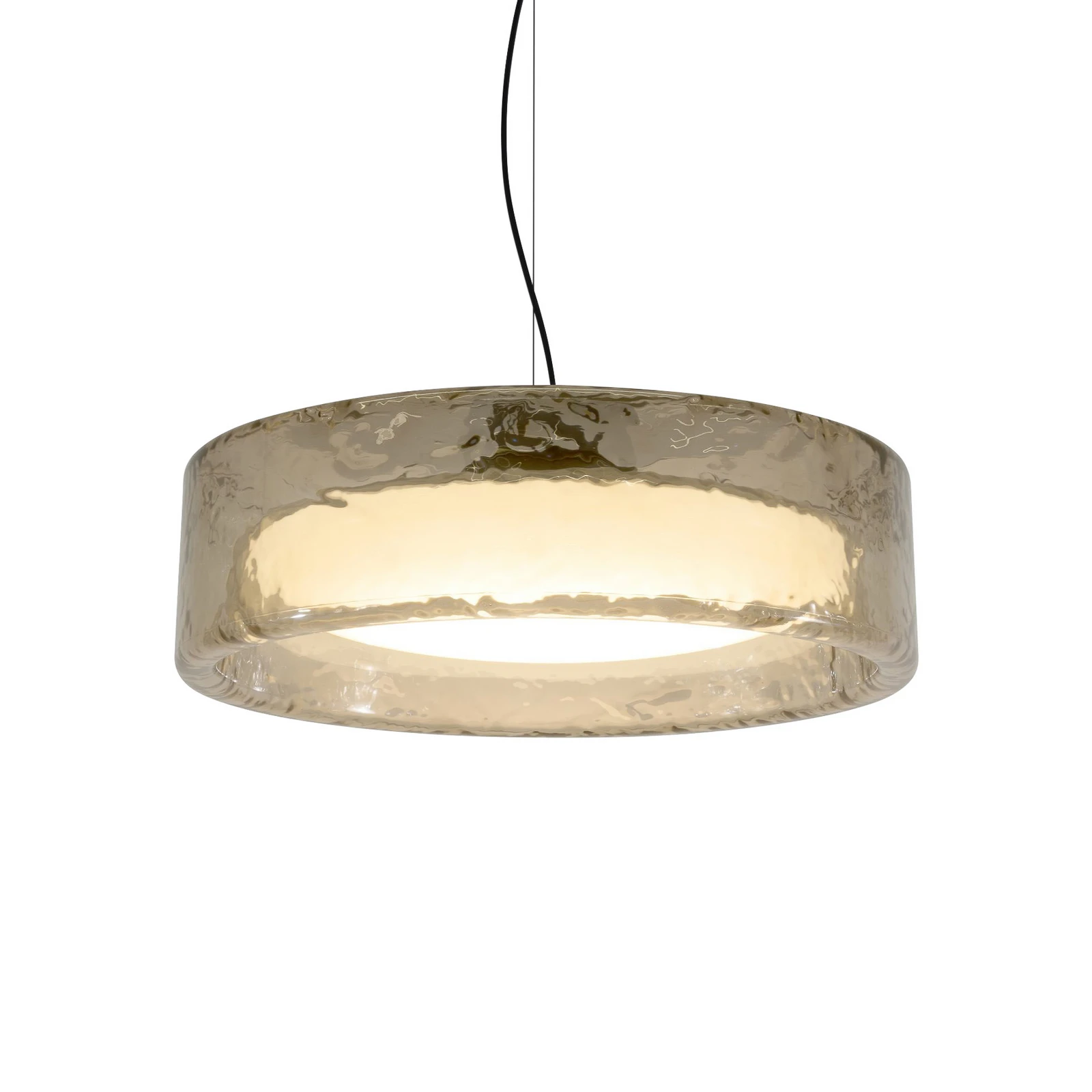 MARSET LED hanglamp Ringo, Ø 70 cm, rookgrijs, kunststof