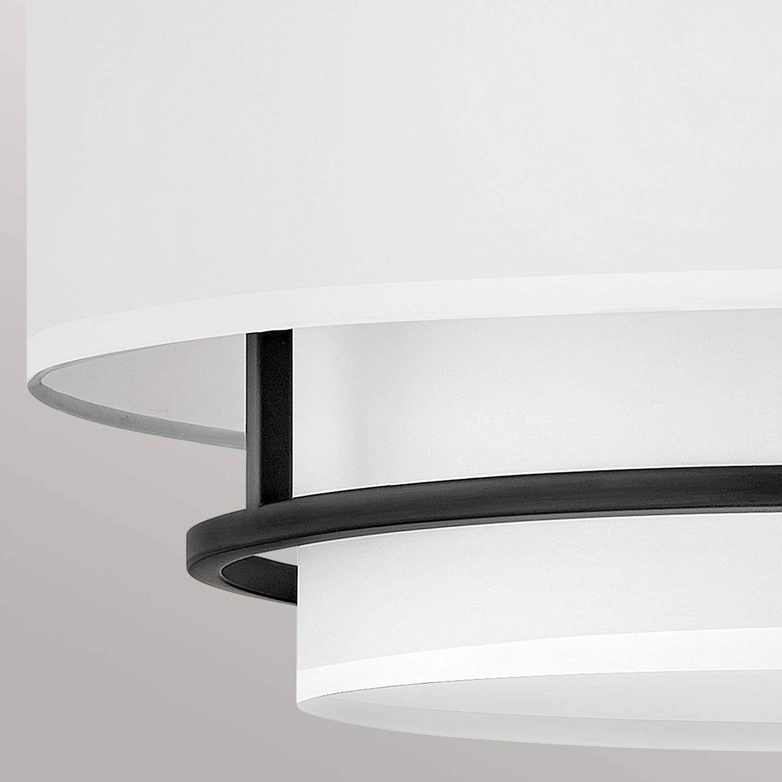 HINKLEY Závěsné svítidlo Graham Duo Mount 4 světla Ø 58,4 cm, černá barva