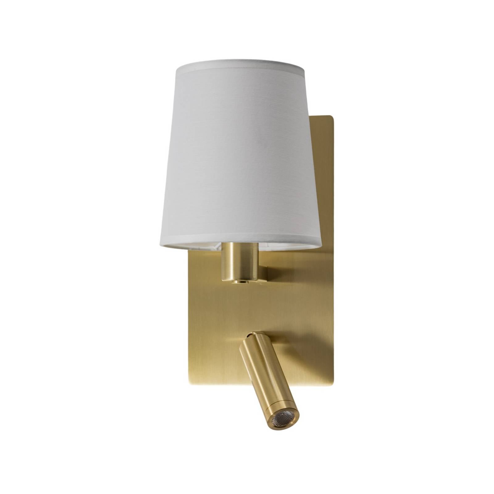 Wandleuchte Wandlampe Innen Aiden aus Textil für Wohnzimmer & Esszimmer von Lindby