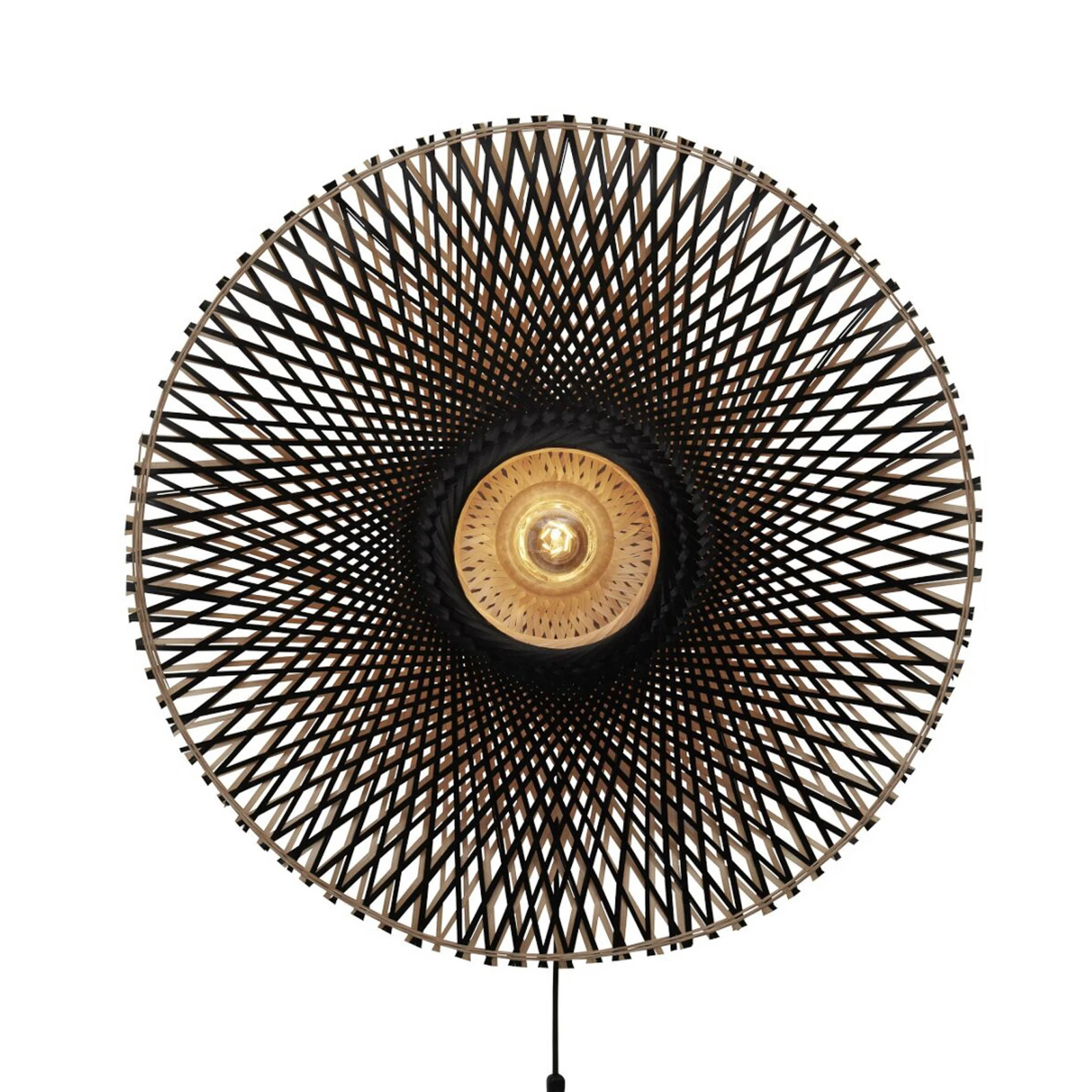 GOOD & MOJO Kalimantan Wand, noir/naturel, Ø 87 cm