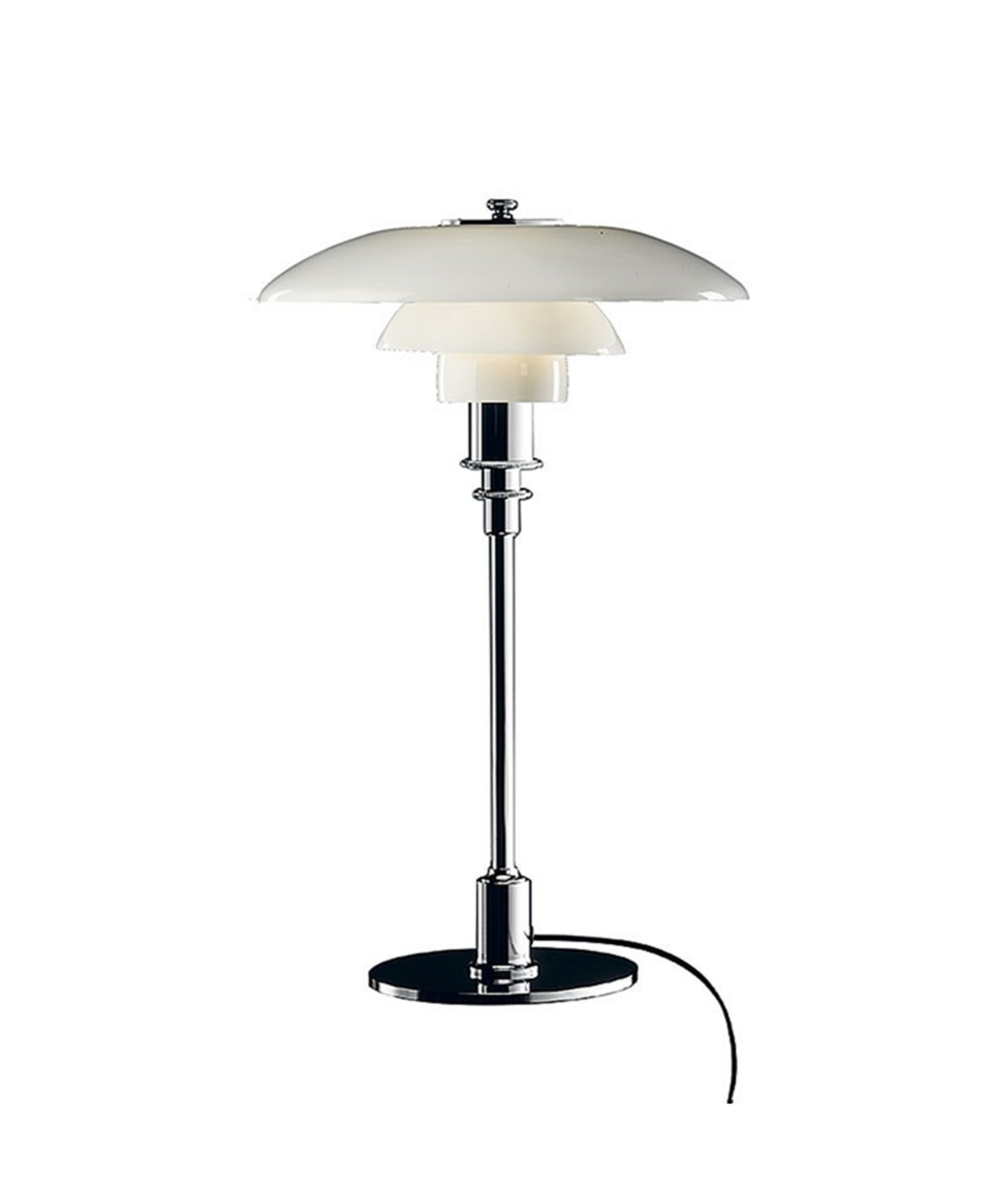 Monture Douille avec Pied Complet Chromé - Louis Poulsen