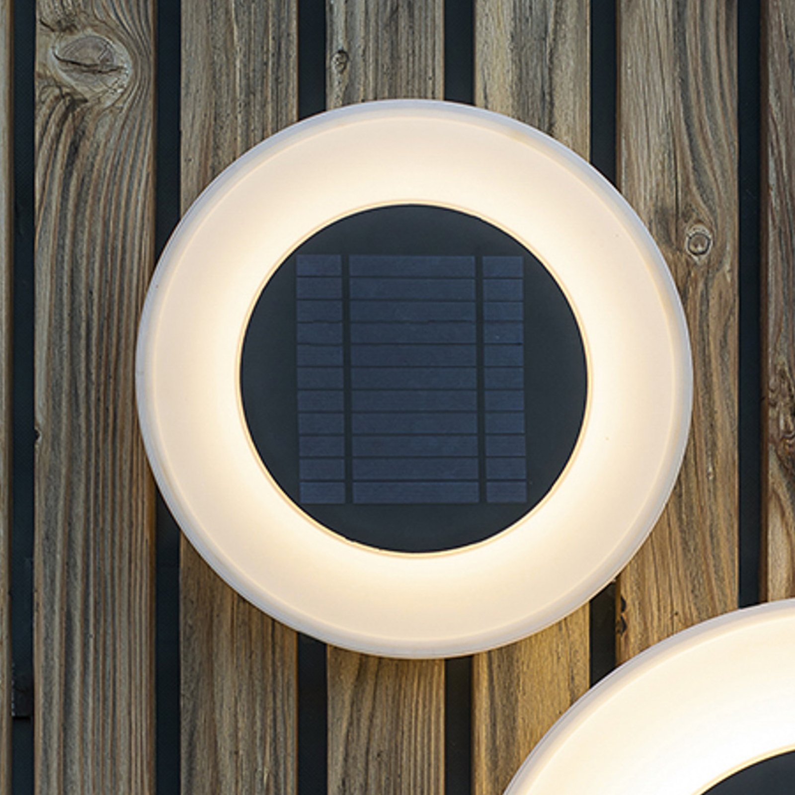 Newgarden Wally solárne nástenné LED, Ø 27 cm