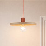 Suspension Sila, sable/rouge, métal, Ø 45 cm, E27