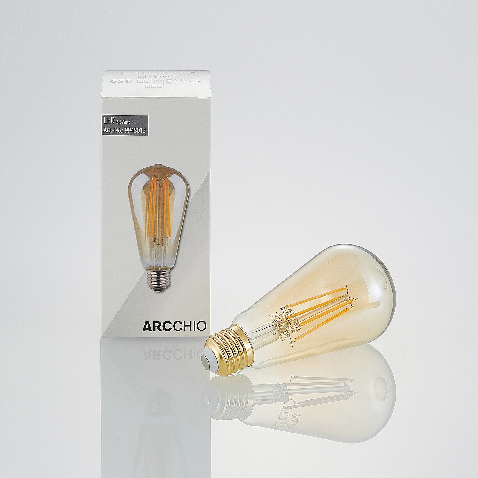 Ampoule LED 6,5W (650lm) 2500K ST64 3-step Dimm E27 - Arcchio
