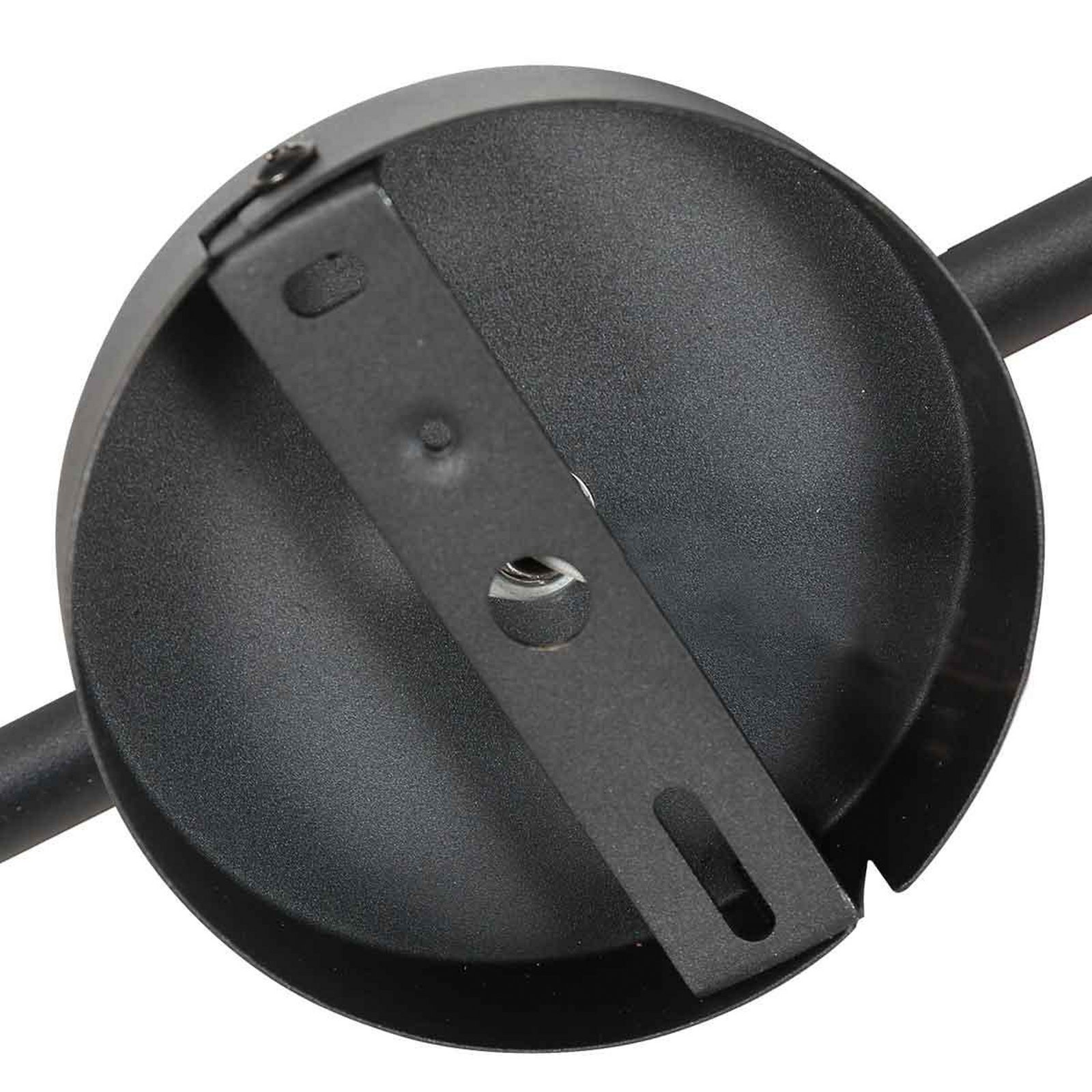 Deckenstrahler Oeroe, 3-flammig, schwarz, Metall, E14