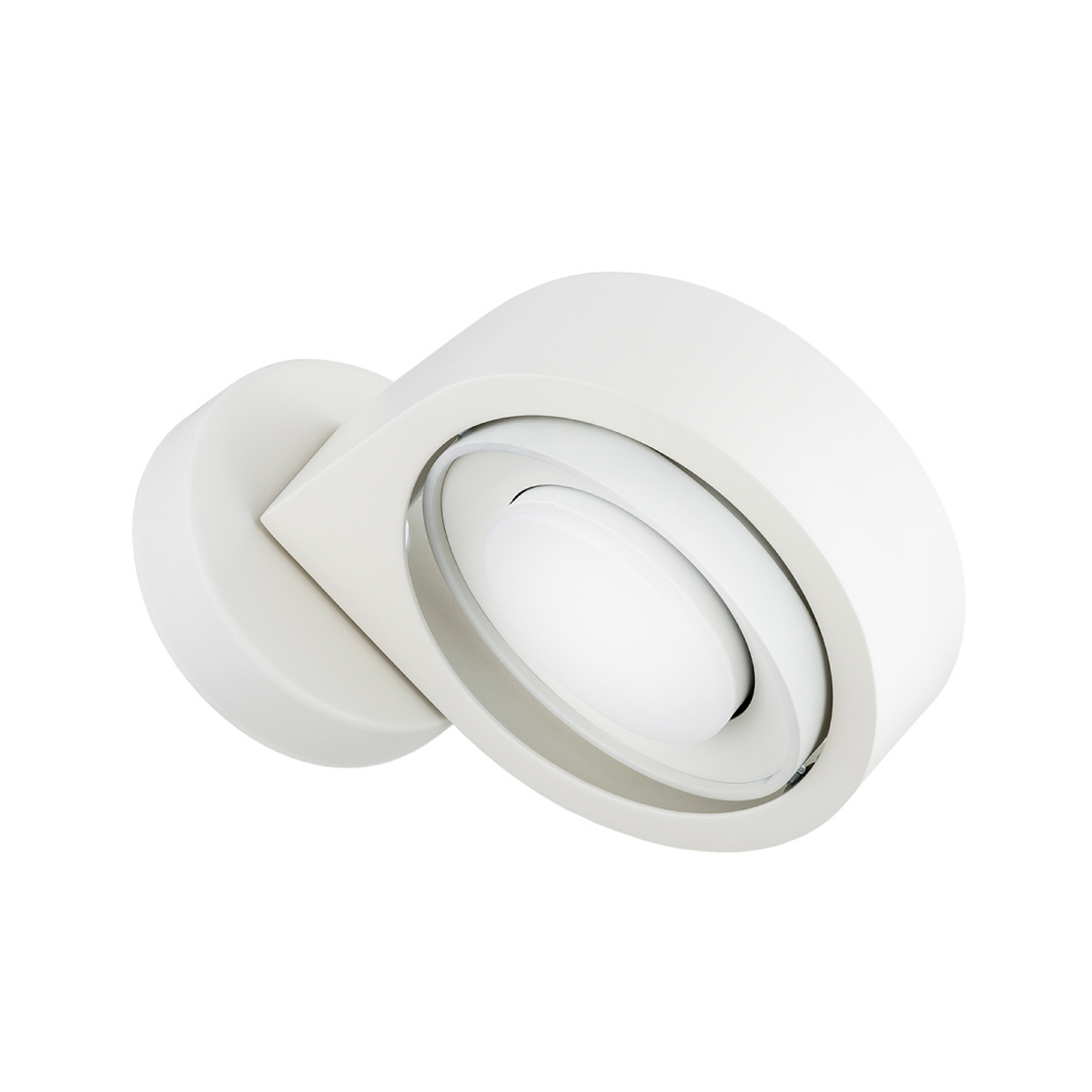 Seinäkohdevalaisin Lili, kermanvärinen, Ø 14 cm, GX53