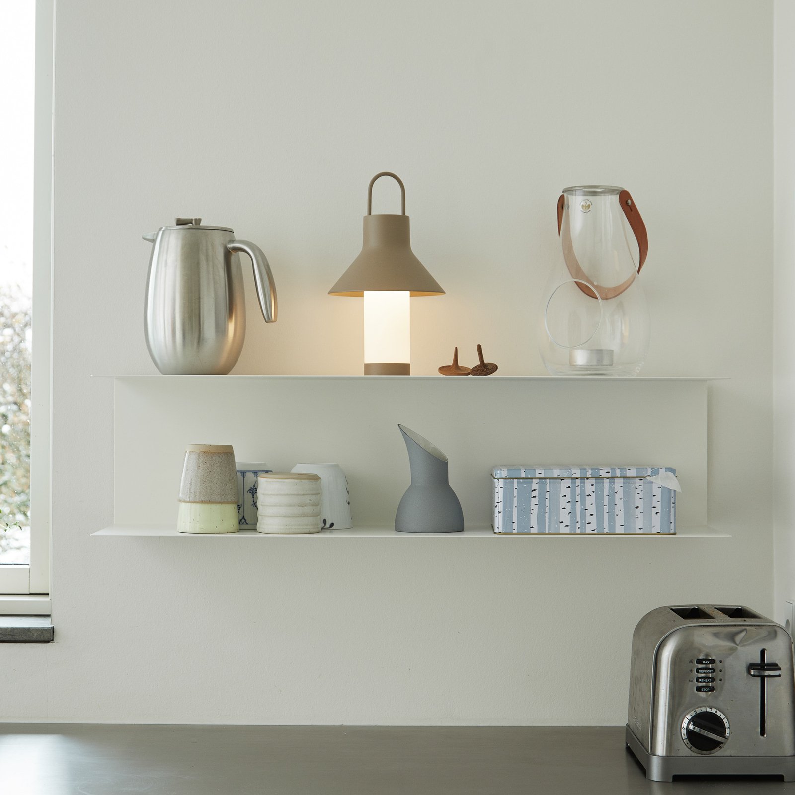 Shadow Portable Bordslampa S Grey Beige - Loom Design