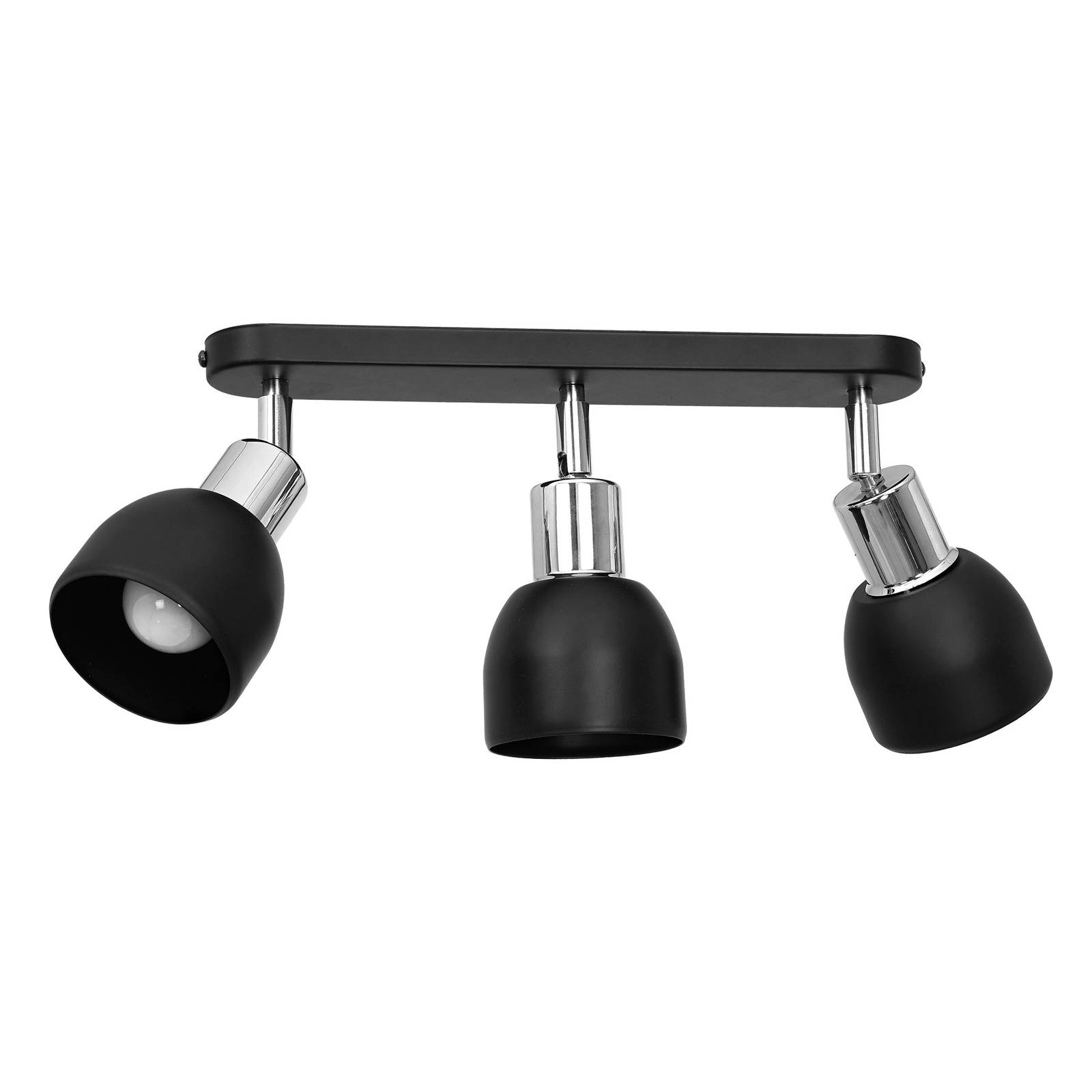 Takspotlight Frano, 3 lampor svart/krom