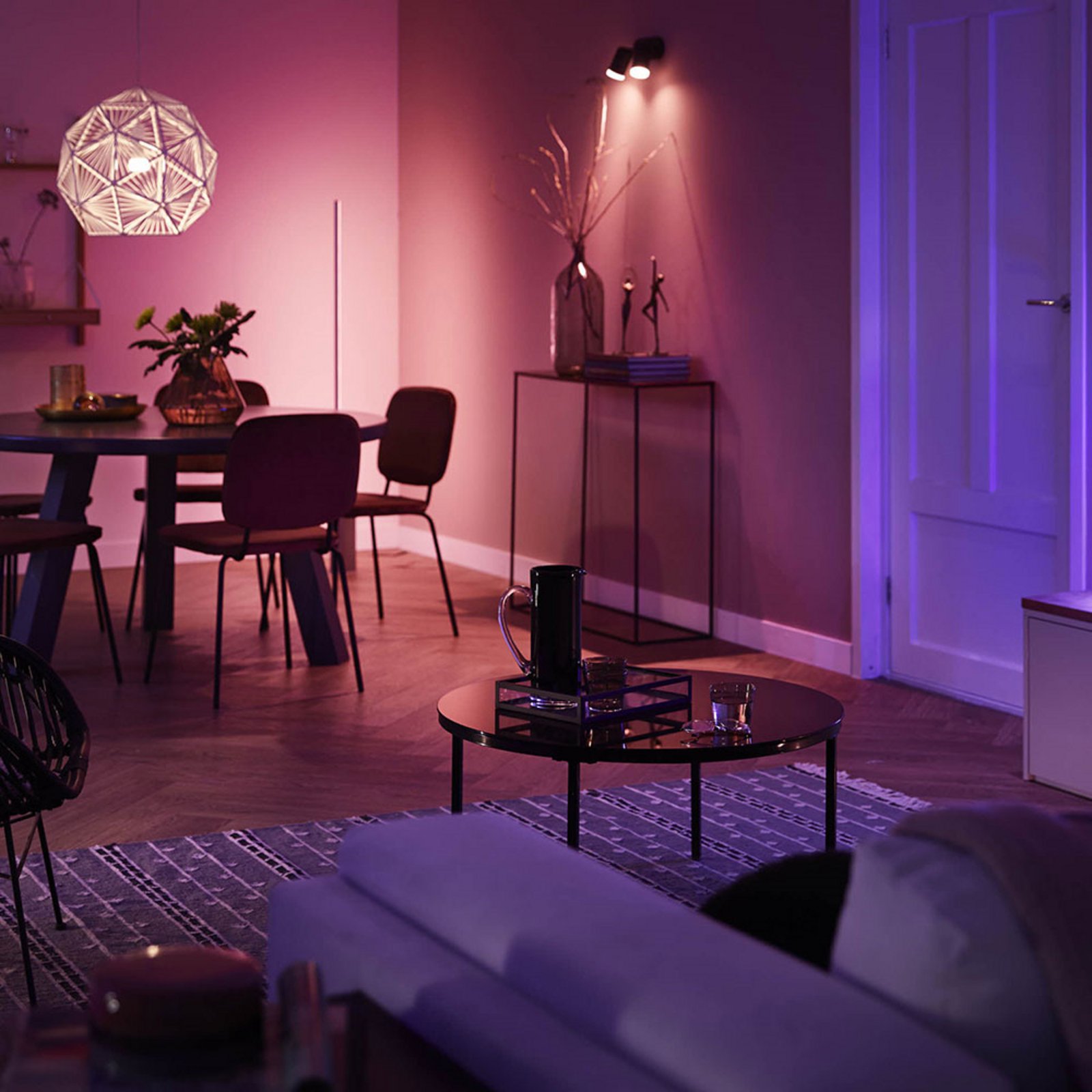 Fugato Spot 2 Plafonieră Bluetooth White/Color Amb. Black - Philips Hue