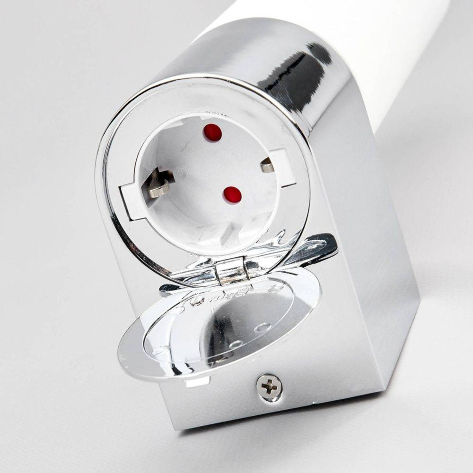 Melike Seinävalaisin Chrome/Satin White - Lindby