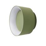 LOOM DESIGN LED ceiling light Cookie, green aluminium Ø 15 cm