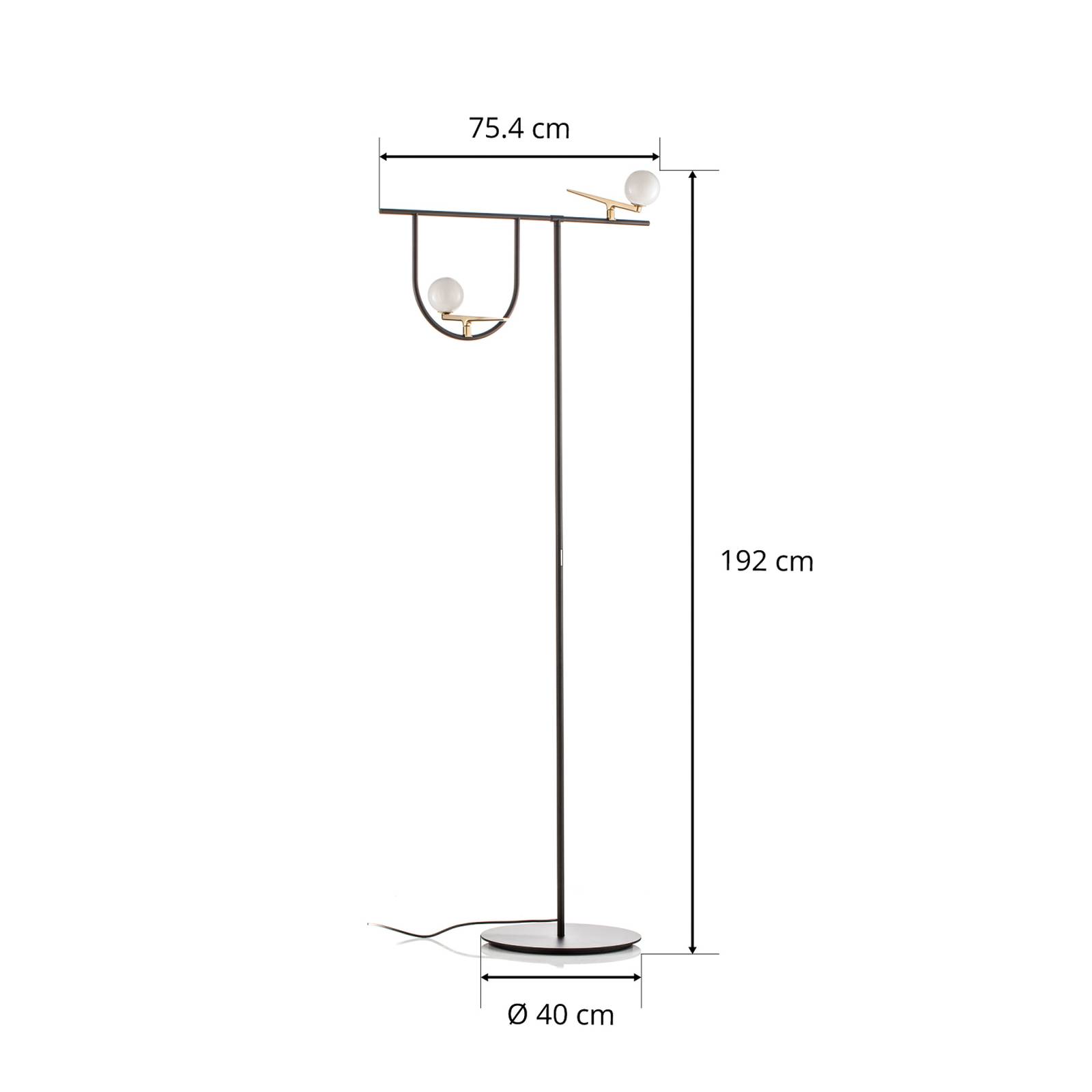 Artemide Yanzi lampa stojąca LED ściemniacz