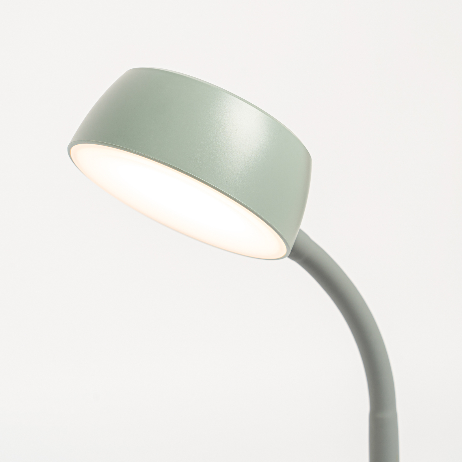 Lindby Tijan LED-Tischleuchte, grau, Flexarm