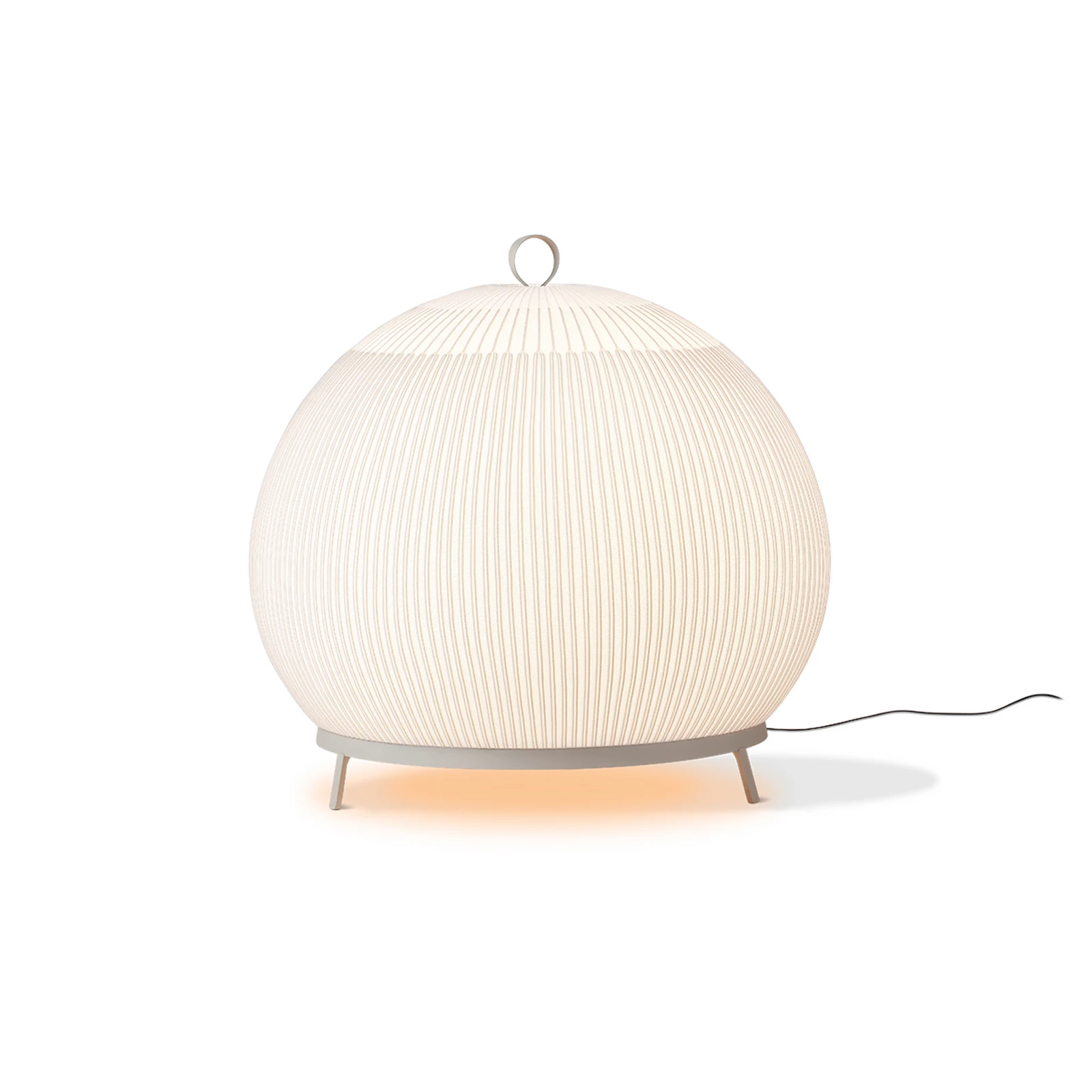 Vibia LED-Bodenleuchte KNIT, 62 x 65 cm, beige, Textil
