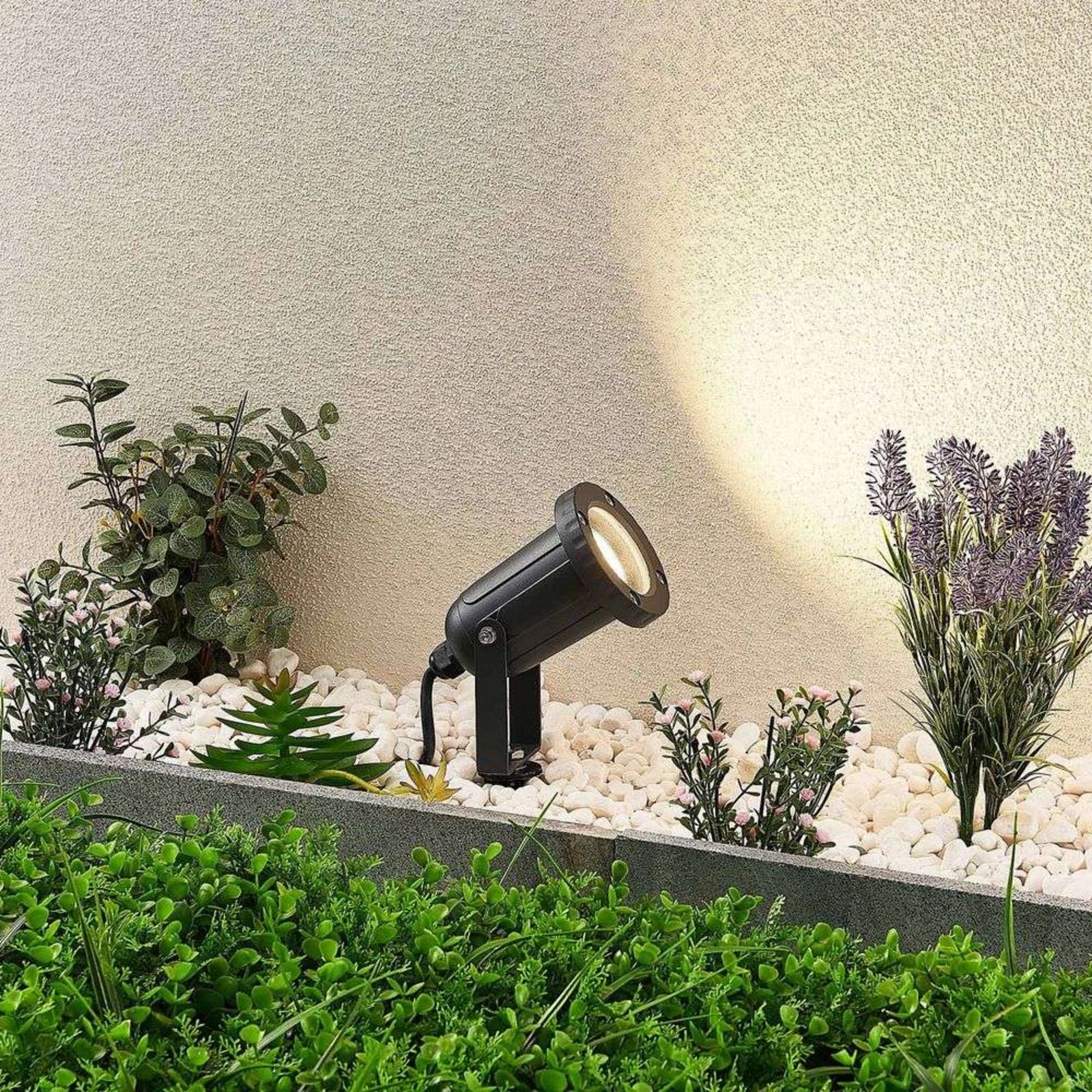 Donnacha Outdoor Spot w/Spike Dark Grey - Lindby