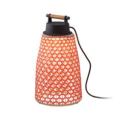 Bover Nans M/49 lampa stołowa LED do użytku zewnętrznego, czerwona