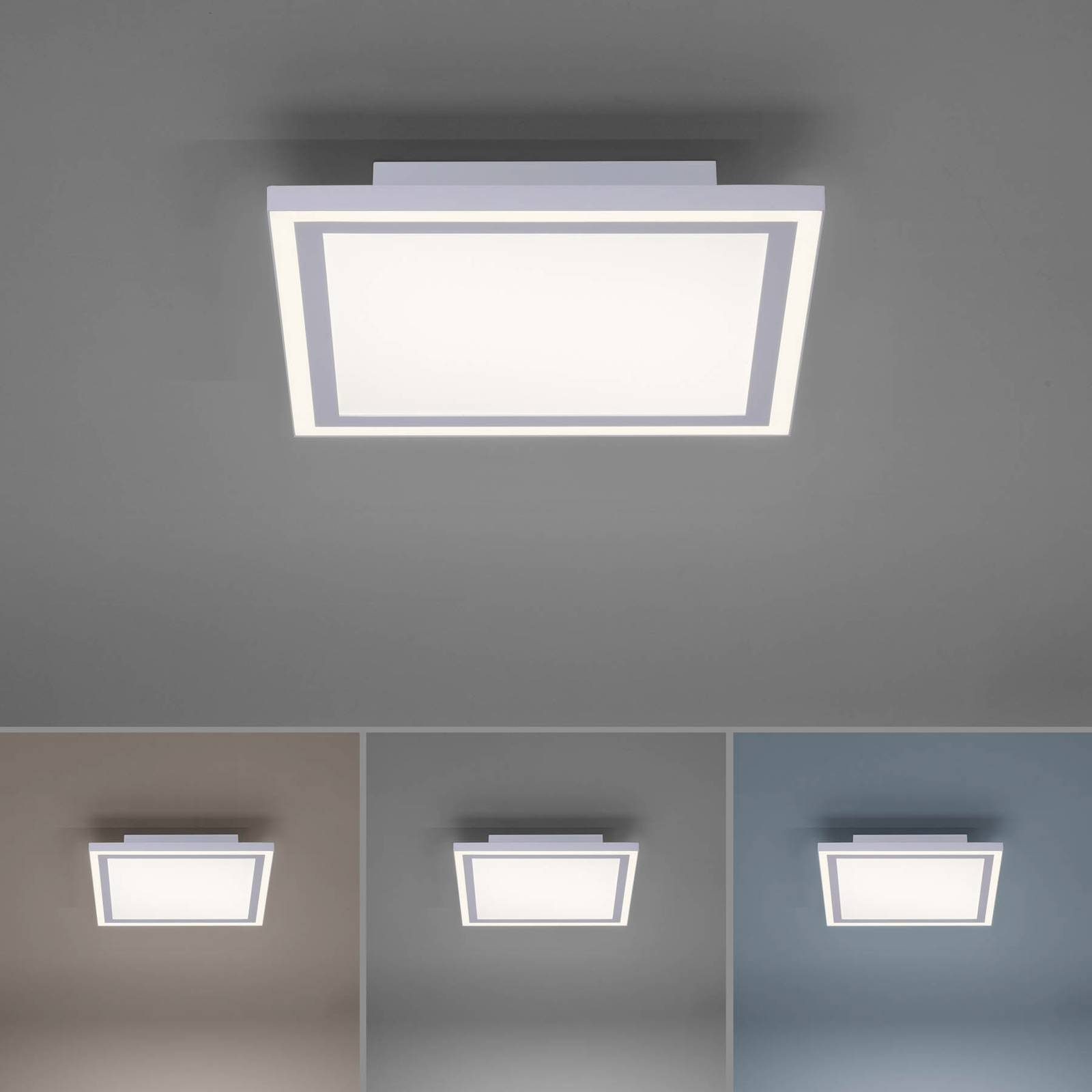 Lampa sufitowa LED Edging, tunable white 31x31 cm