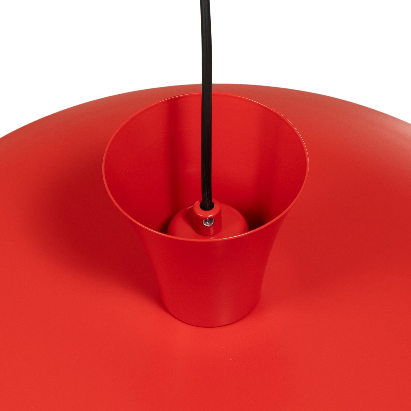 Hängeleuchte Plato, rot, Metall, Ø 38 cm, E27