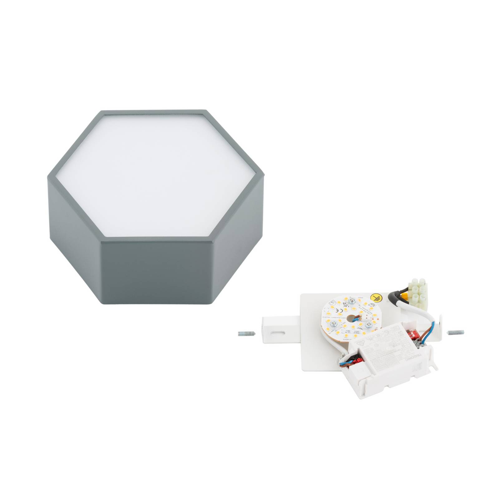 Lampa sufitowa LED Libre, szałwiowa zieleń, stal, 3000 K