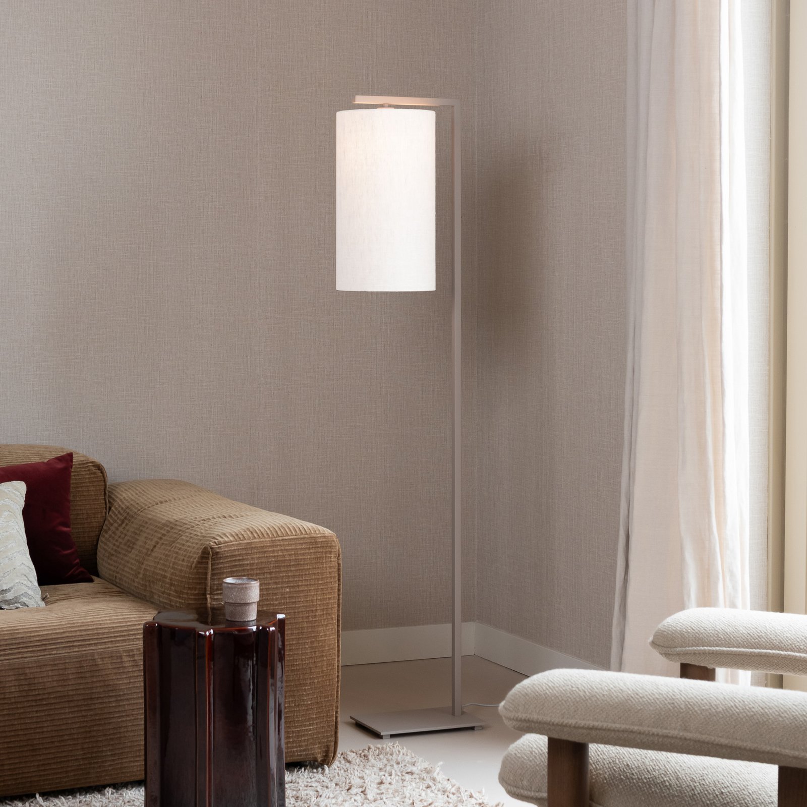 IT'S ABOUT ROMI Lampadaire Boston, Ø 25 cm, blanc/couleur sable