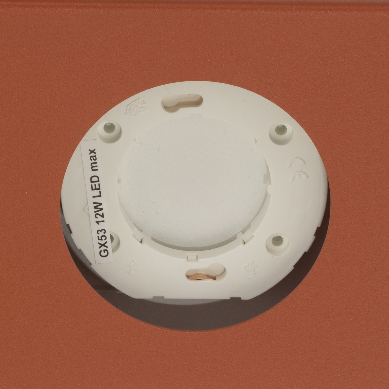 Plafonnier Hero, rouge, 55 x 12 cm, à 3 lampes, métal, GX53