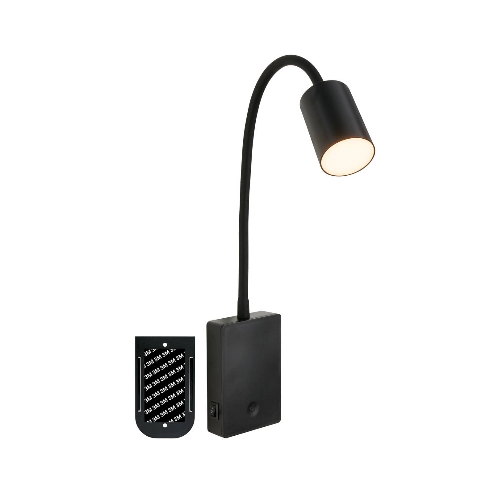 LED-Akku-Leseleuchte Brilo unplugged Smooth, schwarz, Dimmer