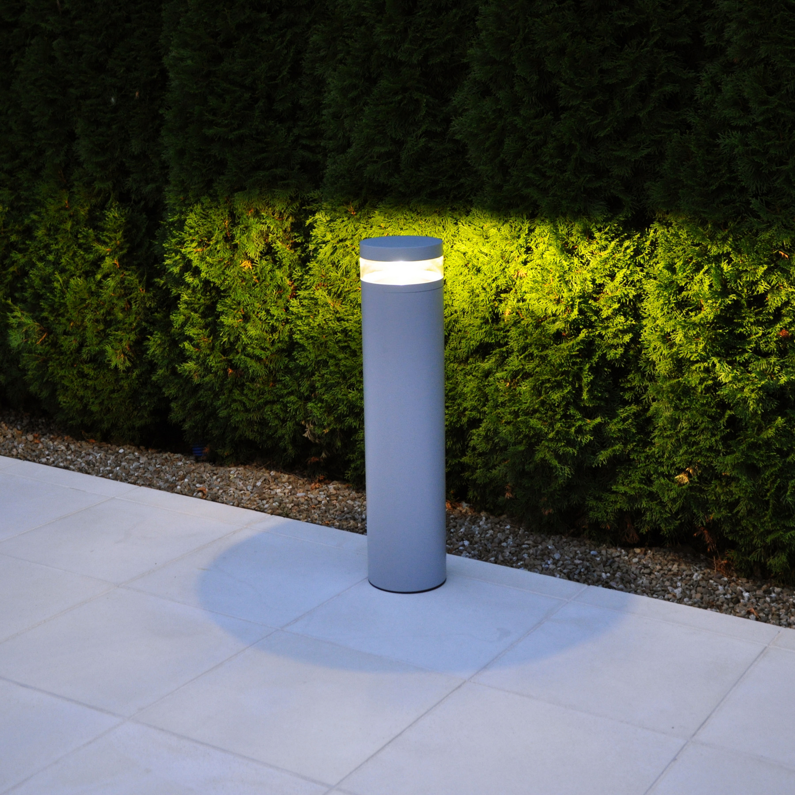 Lampă LED stâlpișor Stavanger, aluminiu, 95 cm, cu ancoră de fixare în pământ -
