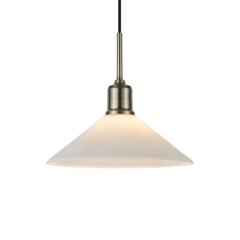 Markslöjd - Vela Pendant Antique Brass/Shiny White