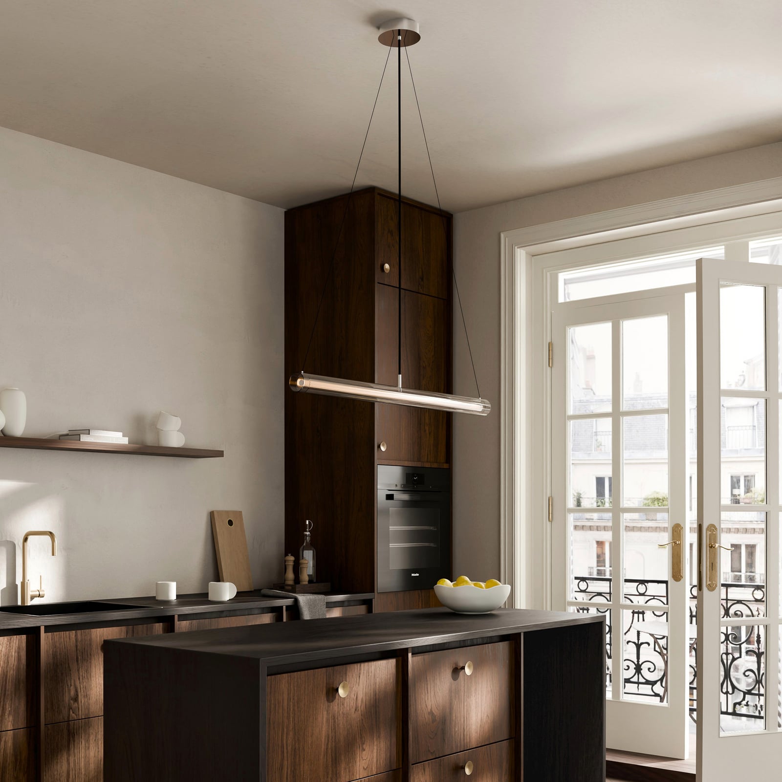 Závěsné světlo Frame LED, Ø 6 cm, chrom - 101 Copenhagen