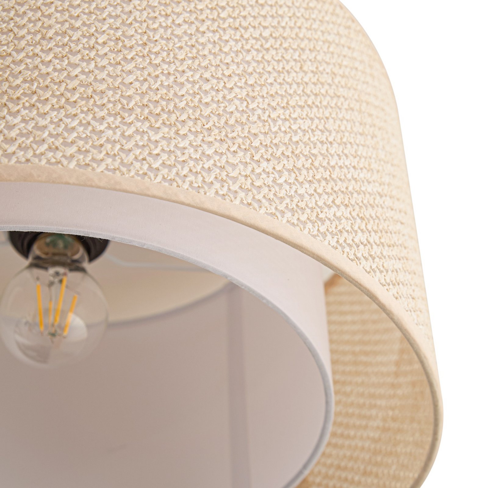 Lindby Deckenleuchte Soula, Ø 40 cm, beige, Kunststoff, E27 Lindby Deckenleuchte Soula, Ø 40 cm, beige, Kunststoff, E27