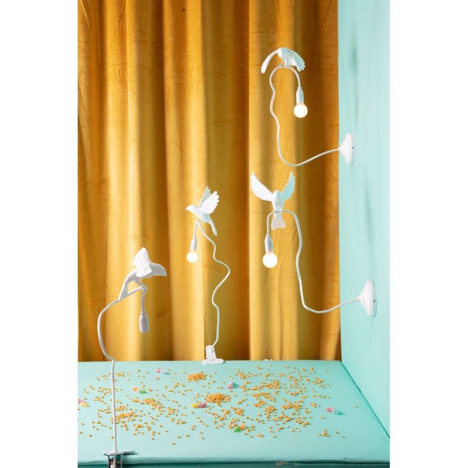 Sparrow Cruising Lampă cu Clips White - Seletti