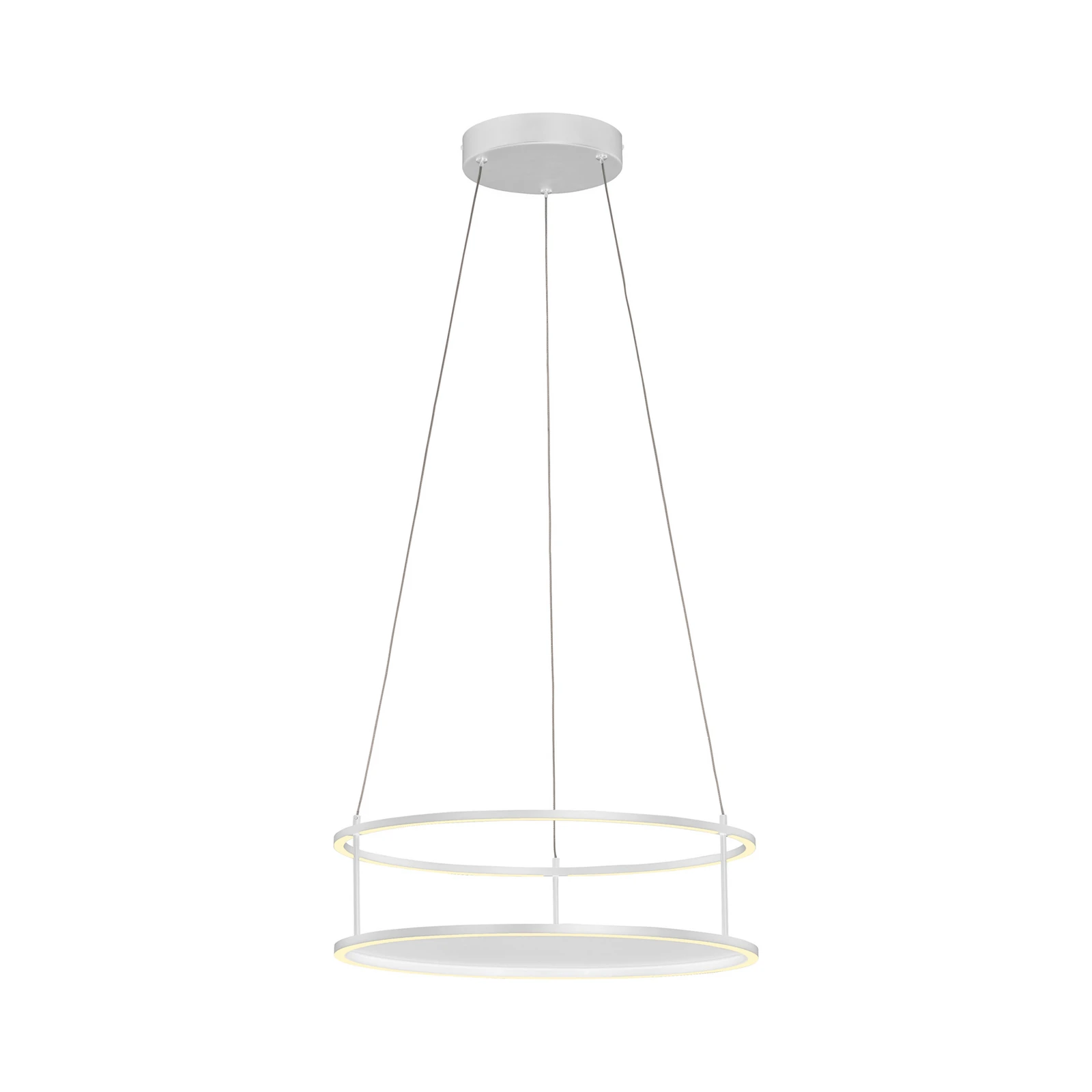 Lampada LED a sospensione Conni di Paul Neuhaus, bianca, Ø 50 cm