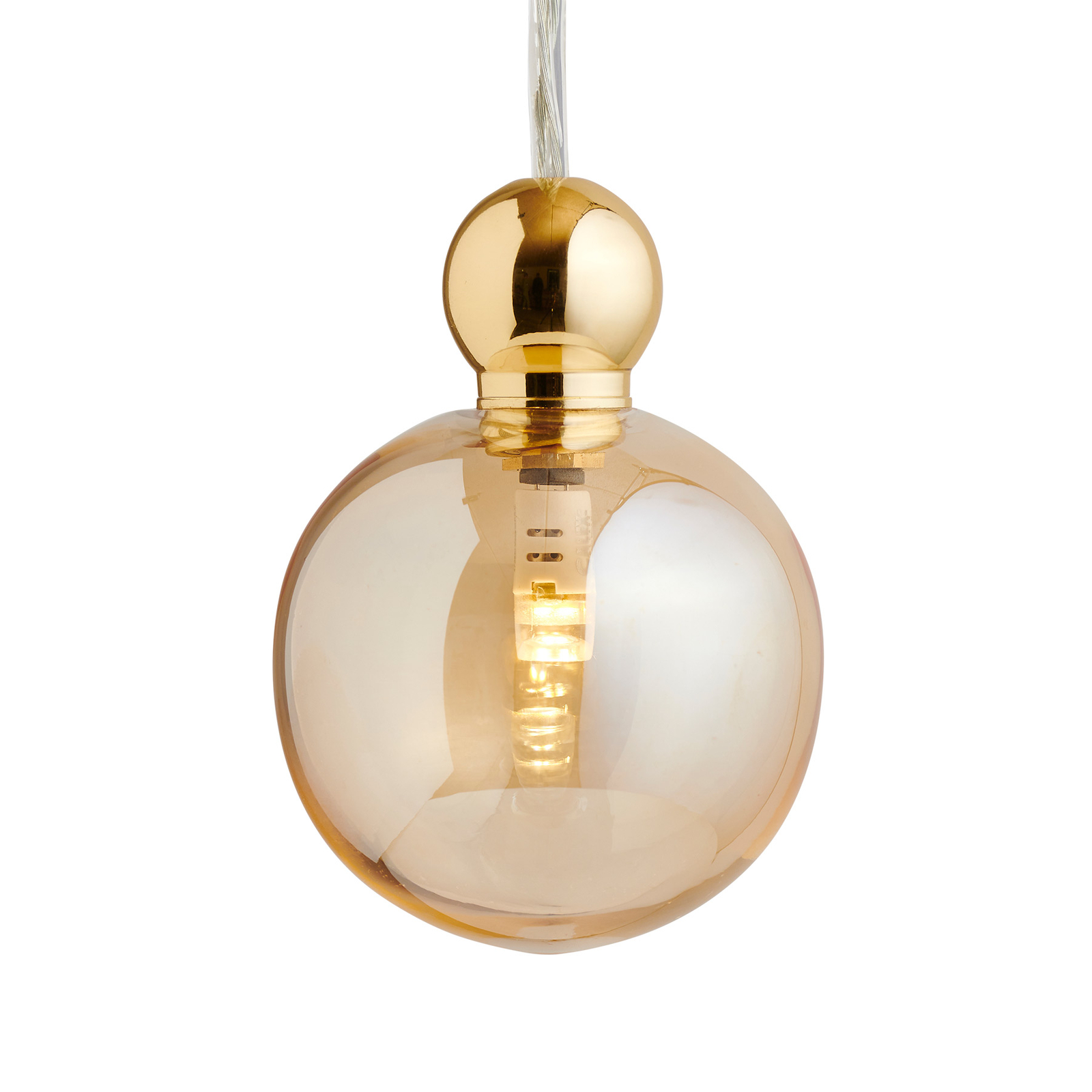 EBB & FLOW Uva M Lampa wisząca, kula złota