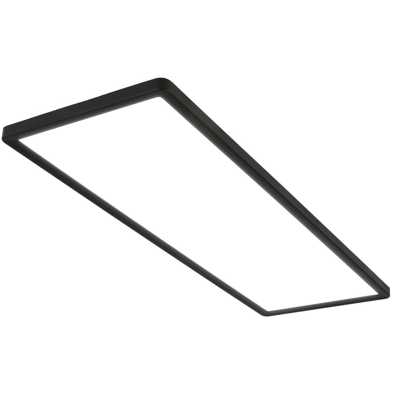 LED surface-mounted panel Slim 58x20cm on/off 4,000K black