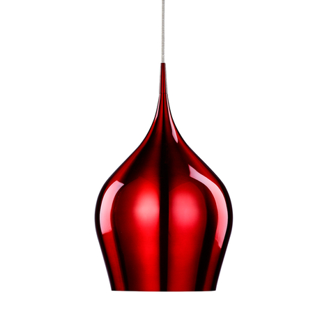 Lampada a sospensione Vibrant rosso vino