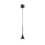 Helestra LED-Pendelleuchte DUC, schwarz, IP44, Ø 7 cm