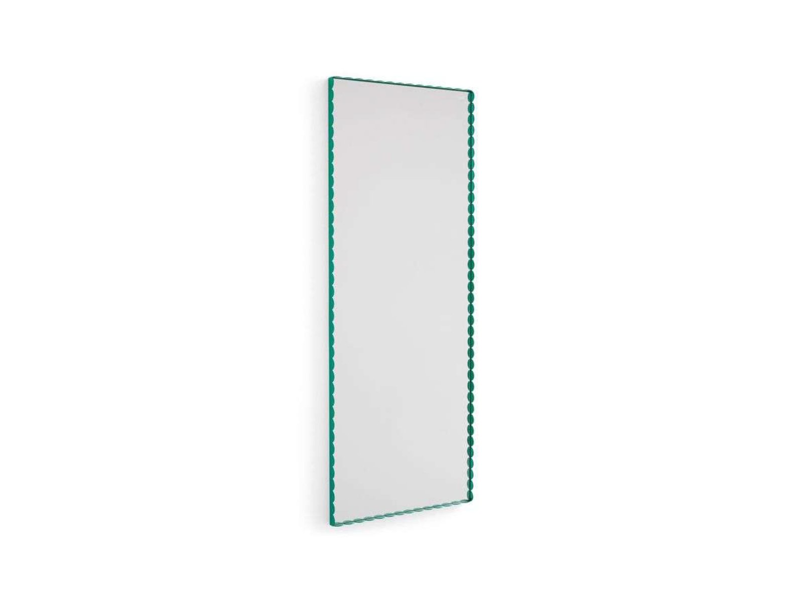 Arcs Mirror Rectangle M Green - HAY