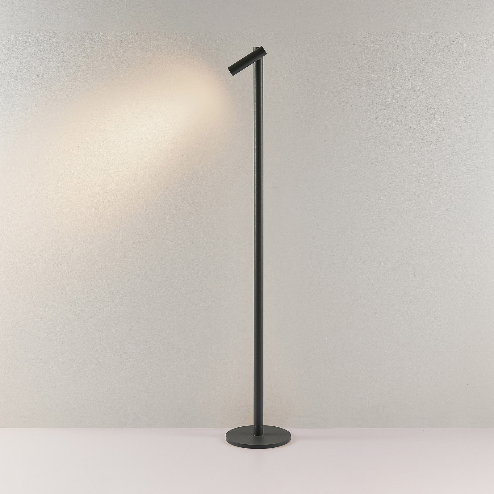 Molto Luce LED rechargeable floor lamp Mimo F, anthracite, aluminium