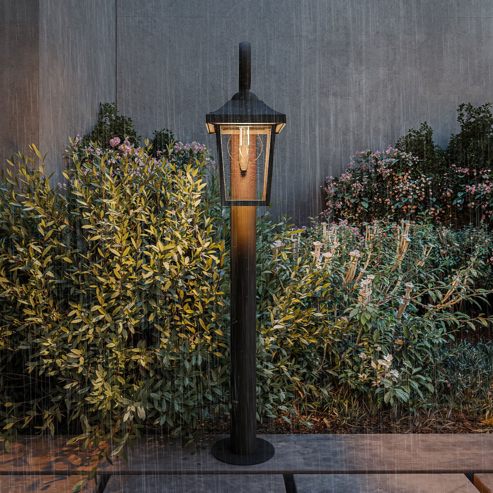 Philips tuinpadverlichting Buzzard, zwart, 75 cm, IP44, E27